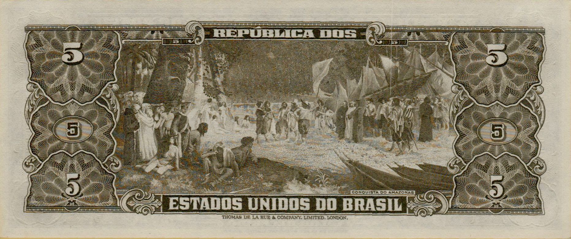 Brazil 5 1949 UNC P-142